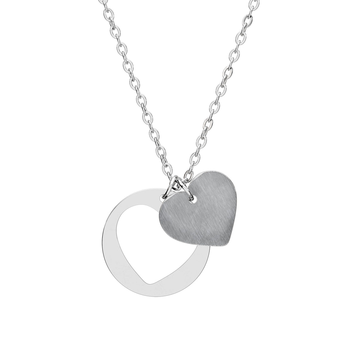 Printify Accessories One Size / Stainless Steel (No coating) Heart Cutout Necklace Heart Cutout Necklace