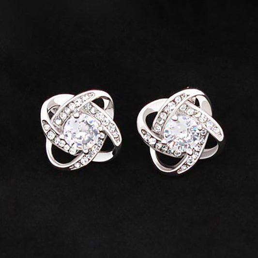 ShineOn Fulfillment Jewelry Love Knot Earrings Love Knot Stud Earrings Love Knot Stud Earrings